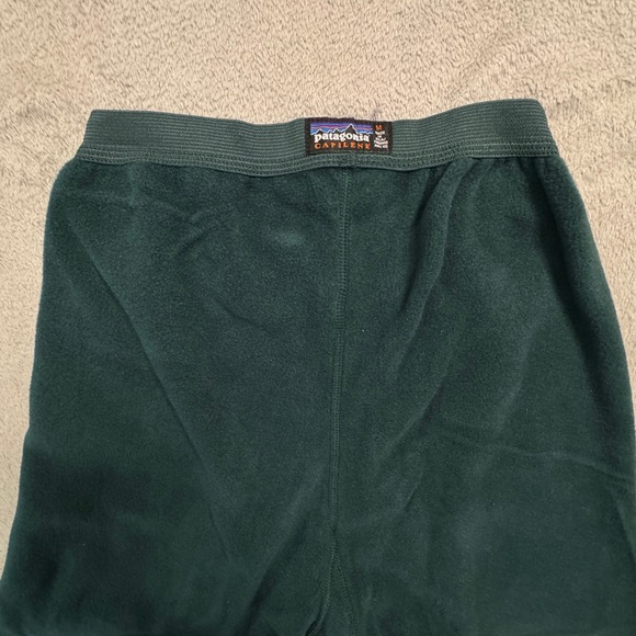 Patagonia Capilene Mens Thermal Base Layer Pants Medium Teal Green Polyester - Picture 8 of 8